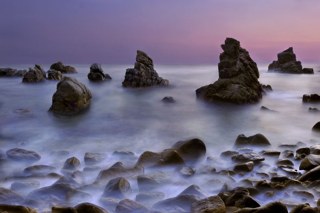 Cala Frares at sunset